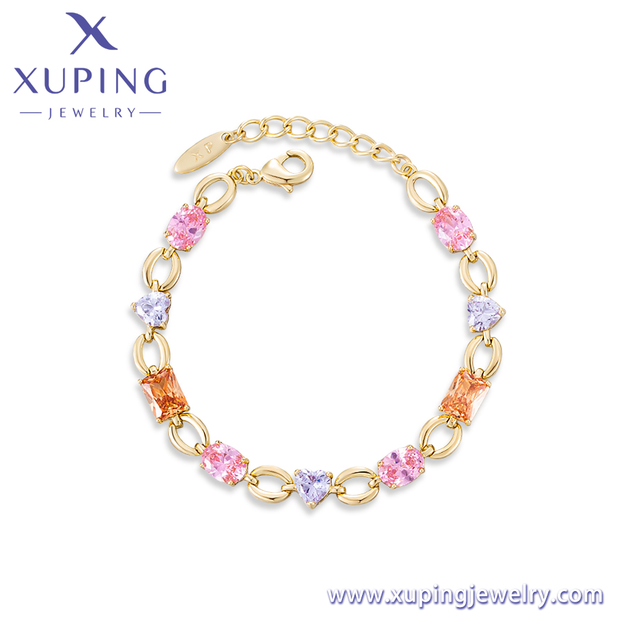 colorful cubic zirconia bracelet
